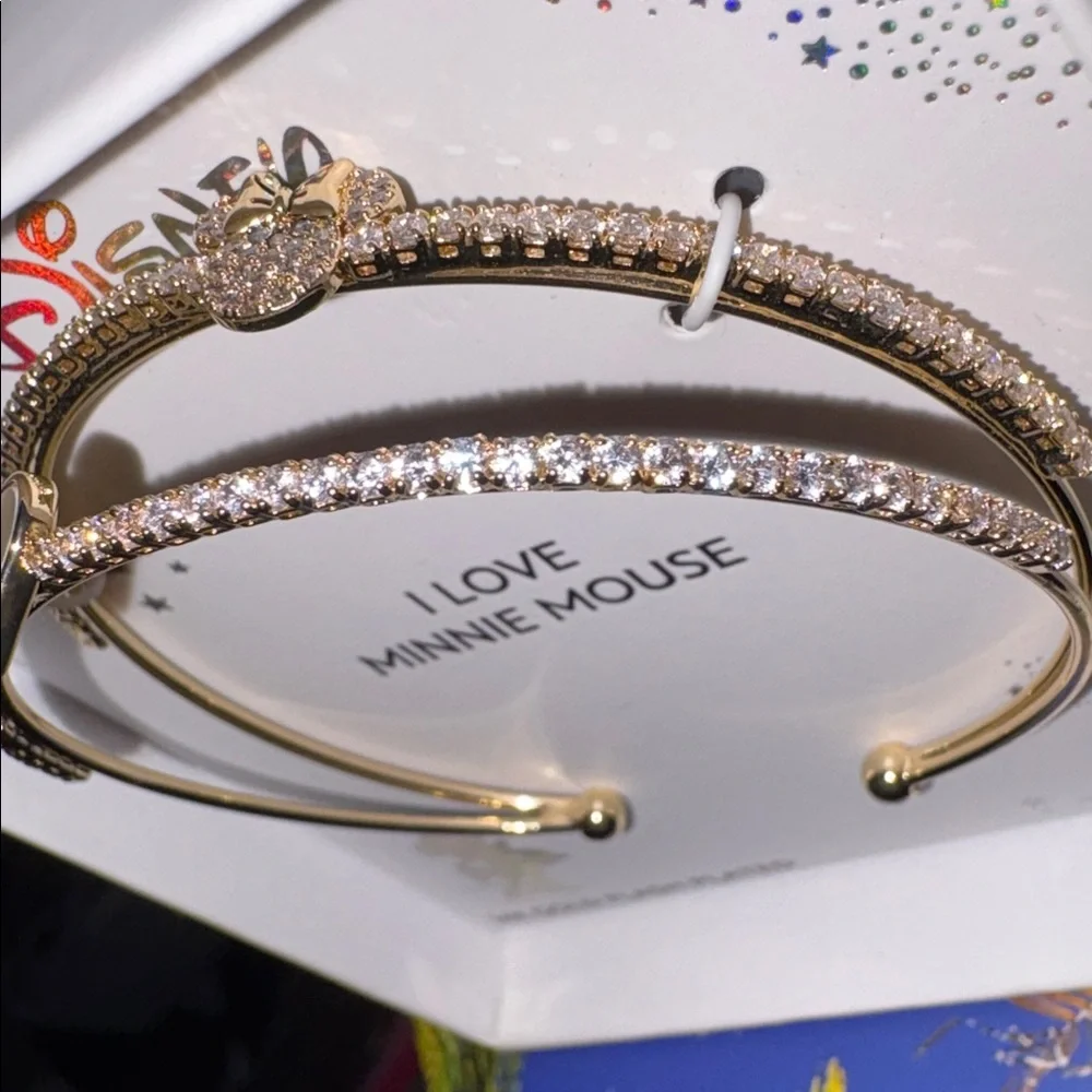 Disney 14K Gold Flash Plated Minnie Mouse Bracelet - Picture 5 of 6